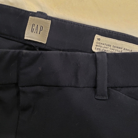 GAP Signature Skinny Ankle Pants (Navy) - Picture 4 of 4